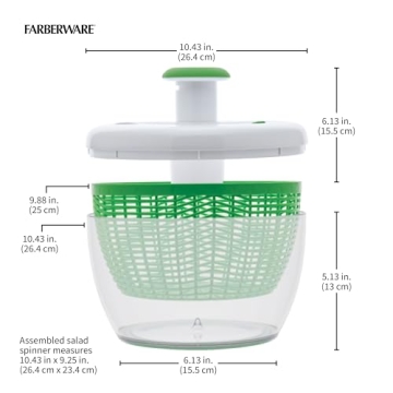 Farberware Pro Pump Salad Spinner for Effortless Meal Prep