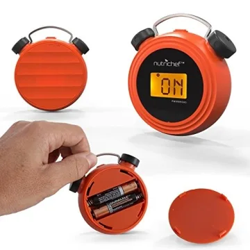 NutriChef Smart Bluetooth BBQ Grill Thermometer - Digital Display, Stainless Dual Probes Safe to Leave in Outdoor Barbecue Meat Smoker - Wireless Remote Alert iOS Android Phone WiFi App - PWIRBBQ60