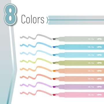 Mr. Pen- Aesthetic Highlighters, 8 pcs, Chisel Tip, Pastel & Vintage Colors, Cute Highlighters Assor...