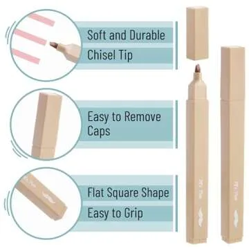 Mr. Pen- Aesthetic Highlighters, 8 pcs, Chisel Tip, Pastel & Vintage Colors, Cute Highlighters Assorted Colors, Bible Highlighters and Pens No Bleed, No Bleed Highlighters for Bible Pages No Bleed