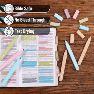 Mr. Pen- Aesthetic Highlighters, 8 pcs, Chisel Tip, Pastel & Vintage Colors, Cute Highlighters Assorted Colors, Bible Highlighters and Pens No Bleed, No Bleed Highlighters for Bible Pages No Bleed