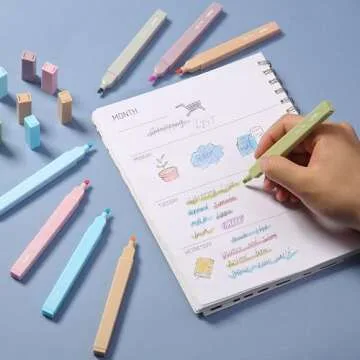 Mr. Pen- Aesthetic Highlighters, 8 pcs, Chisel Tip, Pastel & Vintage Colors, Cute Highlighters Assorted Colors, Bible Highlighters and Pens No Bleed, No Bleed Highlighters for Bible Pages No Bleed