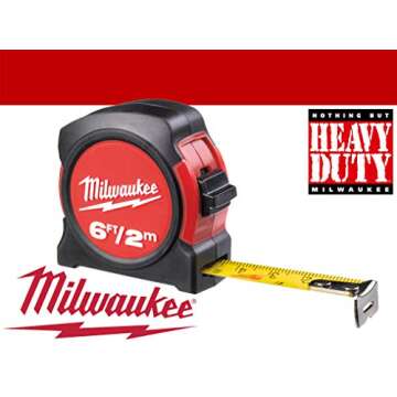 Milwaukee 045242468034 Tape Measure 2 m / 6 ft