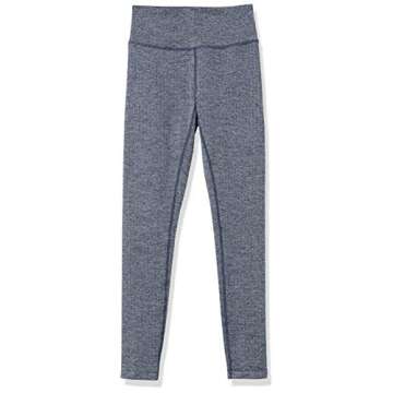 Core 10 Women's Spectrum High-Waist Full-Length Yoga Legging, Navy White Herringbone, Small