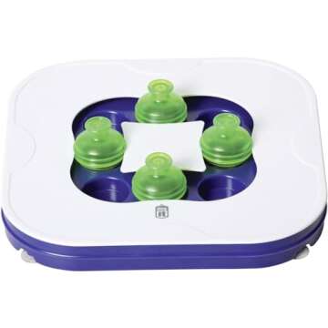 Dogit Mind Games 3-in-1 Interactive Smart Toy For Dogs, Includes Hide &-Seek, Spin-A-Whirl, & Sliding Puzzle Games