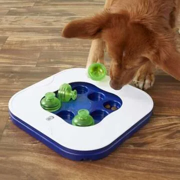 Dogit Mind Games 3-in-1 Interactive Smart Toy For Dogs, Includes Hide &-Seek, Spin-A-Whirl, & Sliding Puzzle Games