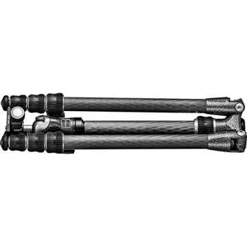 Gitzo Lightweight Series 0 Traveler Carbon Fiber Tripod with Center Ball Head, Silver & Black (GK054...