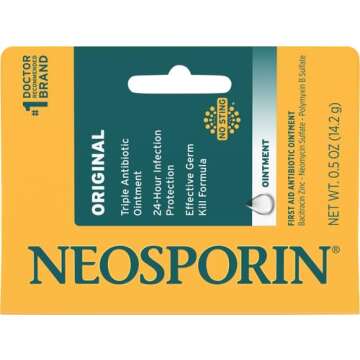 Neosporin Original First Aid Antibiotic Ointment with Bacitracin Zinc for Infection Protection, Woun...