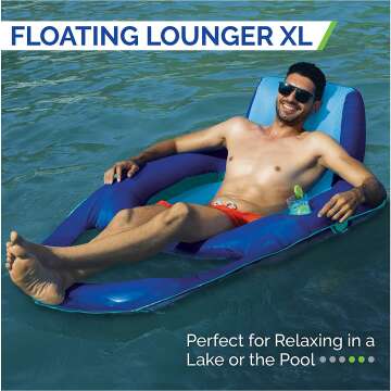 Kelsyus XL Floating Lounger - Inflatable Chair for Pool