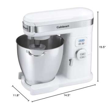 Cuisinart SM-70 7-Quart 12-Speed Stand Mixer, White