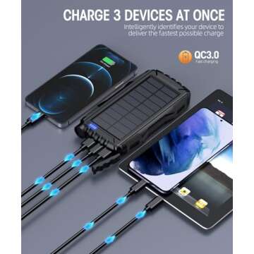 Power Up Anywhere with Solar Power Bank 42800mAh