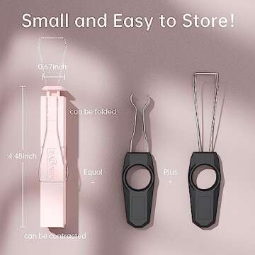 KEMOVE P10 2-in-1 Switch Puller Keycap Puller for Mechanical Keyboard, 304 Stainless Steel Key Switch Keycap Puller, Easily Remove and Replace Gaming Keyboard Switches and keycaps - Pink