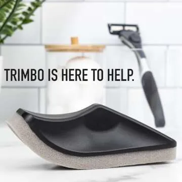 Beard Hair Catcher Sponge for Sink, Beard Bar for Cleaning Bathroom Sink, Egonomic Curved Beard Hair Remover, Clean Men's Hair Trimmings After Shave