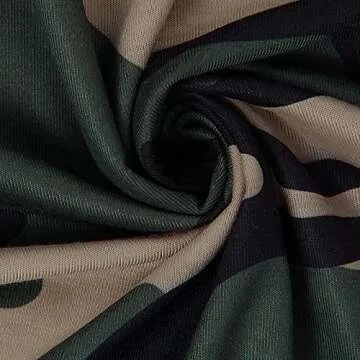 BMJL Women's Casual Cute Shirts Leopard Print Tops Basic Summer Short Sleeve Fashion Soft Blouse Loose Fit Tshirt(SmallCamo Print)