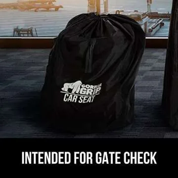 Gorilla Grip Car Seat Travel Bag - Durable & Easy Carry