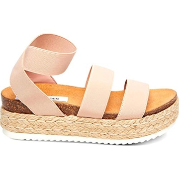 Chic Steve Madden Women's Kimmie Wedge Sandal in Blush