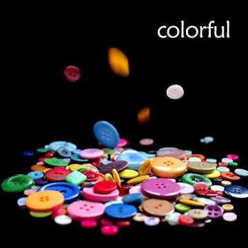 Greentime 1500 Assorted Resin Buttons for Crafts Sewing