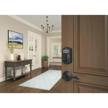 Keyless SCHLAGE BE365 CAM 622 Deadbolt, Matte Black