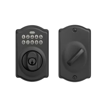 Keyless SCHLAGE BE365 CAM 622 Deadbolt, Matte Black
