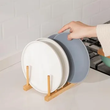 HBlife Bamboo Dish Drying Rack - Eco-Friendly Kitchen Organizer