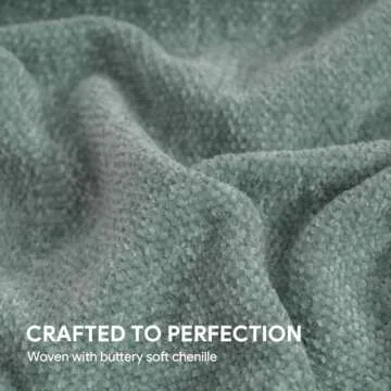 RECYCO Throw Blanket Soft Cozy Chenille Throw Blanket with Fringe Tassel for Couch Sofa Chair Bed Living Room Gift (Sage, 50'' x 60'')