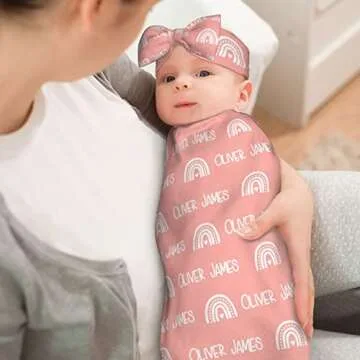 Personalized Baby Blankets and Hats - Custom Gifts for Newborns