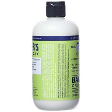 MRS. MEYER'S CLEAN DAY Gel Vinegar Cleaner, Hard Water Stain Remover and Tough on Other Household Cleaning Needs, No Rinse Necessary, Lemon Verbena, 12 Fl Oz Bottle