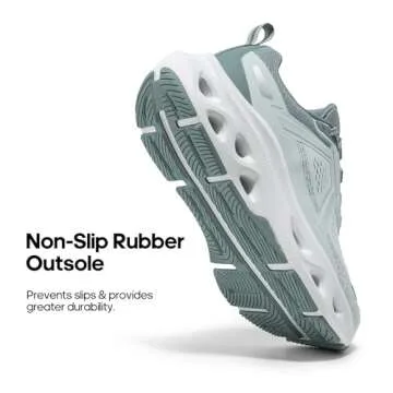 NORTIV 8 Women's Comfortable Walking Running Tennis Shoes MovePropel Athletic Gym Workout Jogging Fashion Sneakers,Size 8,Light Green,SNWS247W