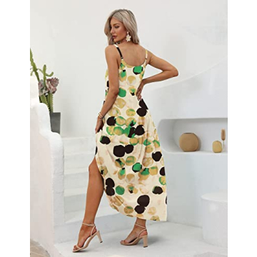 YESNO Bohemian Floral Maxi Dress for Women