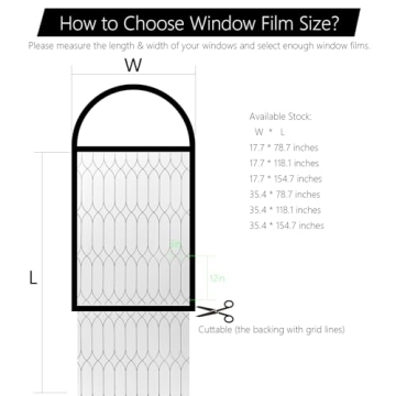 Stylish Privacy Window Film with UV Blocking and Heat Control