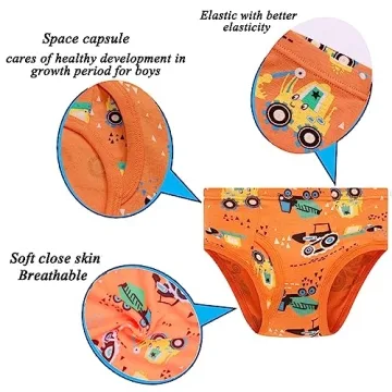 Boys Briefs Dinosaur Truck Shark Baby Soft Cotton Toddler Underwear 2-3yrs Multicolor