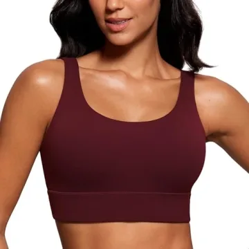 CRZ YOGA Butterluxe Womens U Back Sports Bra - Ultimate Comfort & Support