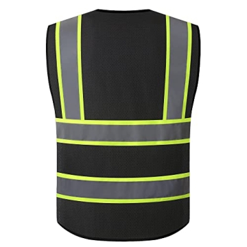 Reflective Safety Vest for Men & Women with Pockets