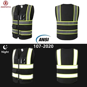 Reflective Safety Vest for Men & Women with Pockets