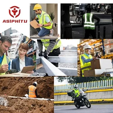 Reflective Safety Vest for Men & Women with Pockets