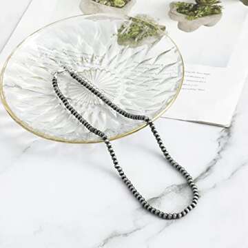 Western Jewelry Western Necklaces For Women Navajo Pearl Necklace Boho Beaded Choker Necklace Y2k Cowgirl Hipple Accessories 90S Boho Jewelry 6 Pieces