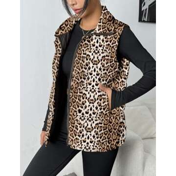 Zeagoo Women Puffer Vest Lightweight Stylish Zip Up