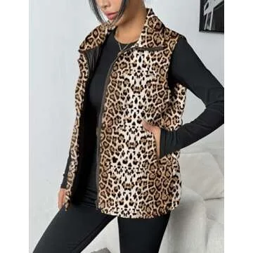 Zeagoo Women Puffer Vest Lightweight Stylish Zip Up