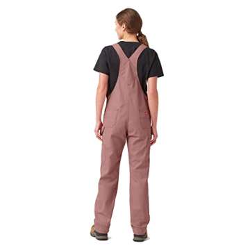 Dickies Women's Bib Overall, Rinsed Brown Duck, Medium