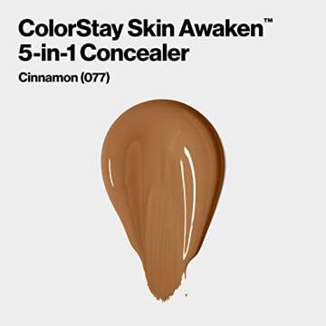 Revlon ColorStay Skin Awaken 5-in-1 Concealer, Lightweight, Creamy Longlasting Face Makeup with Caff...