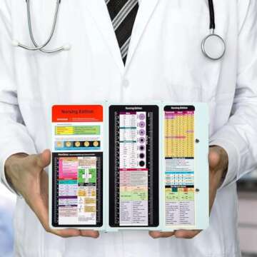 Nursing Clipboard with Cheat Sheets – Foldable Essentials for Nurses and Students