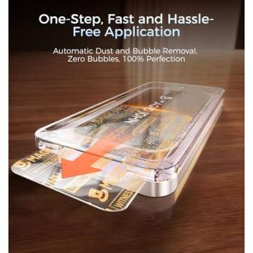 MAGIC JOHN iPhone 16 Pro Max Screen Protector - Easy Installation