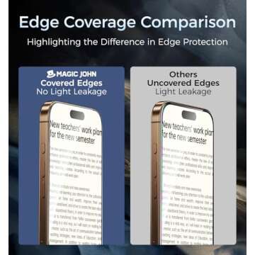 MAGIC JOHN iPhone 16 Pro Max Screen Protector - Easy Installation