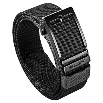 FAIRWIN Ratchet Belts for Men - Adjustable Golf & Tactical Web Belt