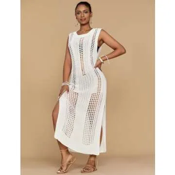 Bsubseach Crochet Beach Cover Ups for Women, Summer Chic