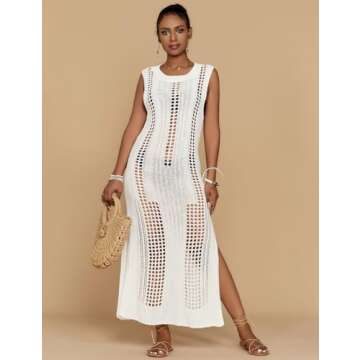 Bsubseach Crochet Beach Cover Ups for Women, Summer Chic