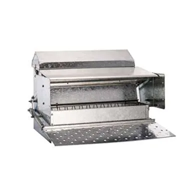 RentACoop Automatic Metal Treadle Feeder for Poultry