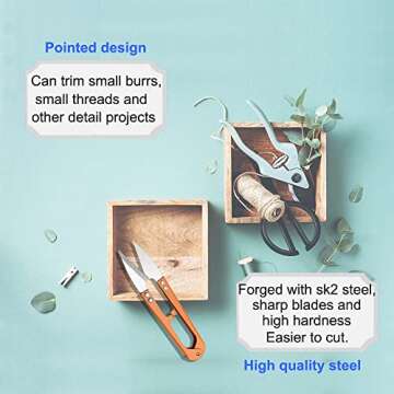 3pcs Sewing Scissors,4.27in Multi-Color Sharp Yarn Snips,Portable Mini Thread Cutters,Sewing Snips Trimming Nipper for DIY Supplies Embroidery Fishing Crafts Plants