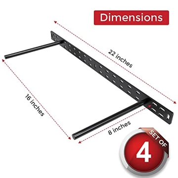 Hüngsmart Heavy Duty Floating Shelf Brackets for All Spaces