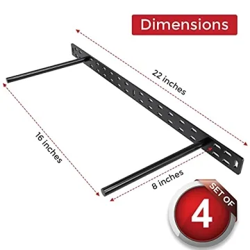 Hüngsmart Heavy Duty Floating Shelf Brackets for All Spaces